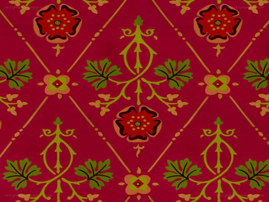 red floral pattern design