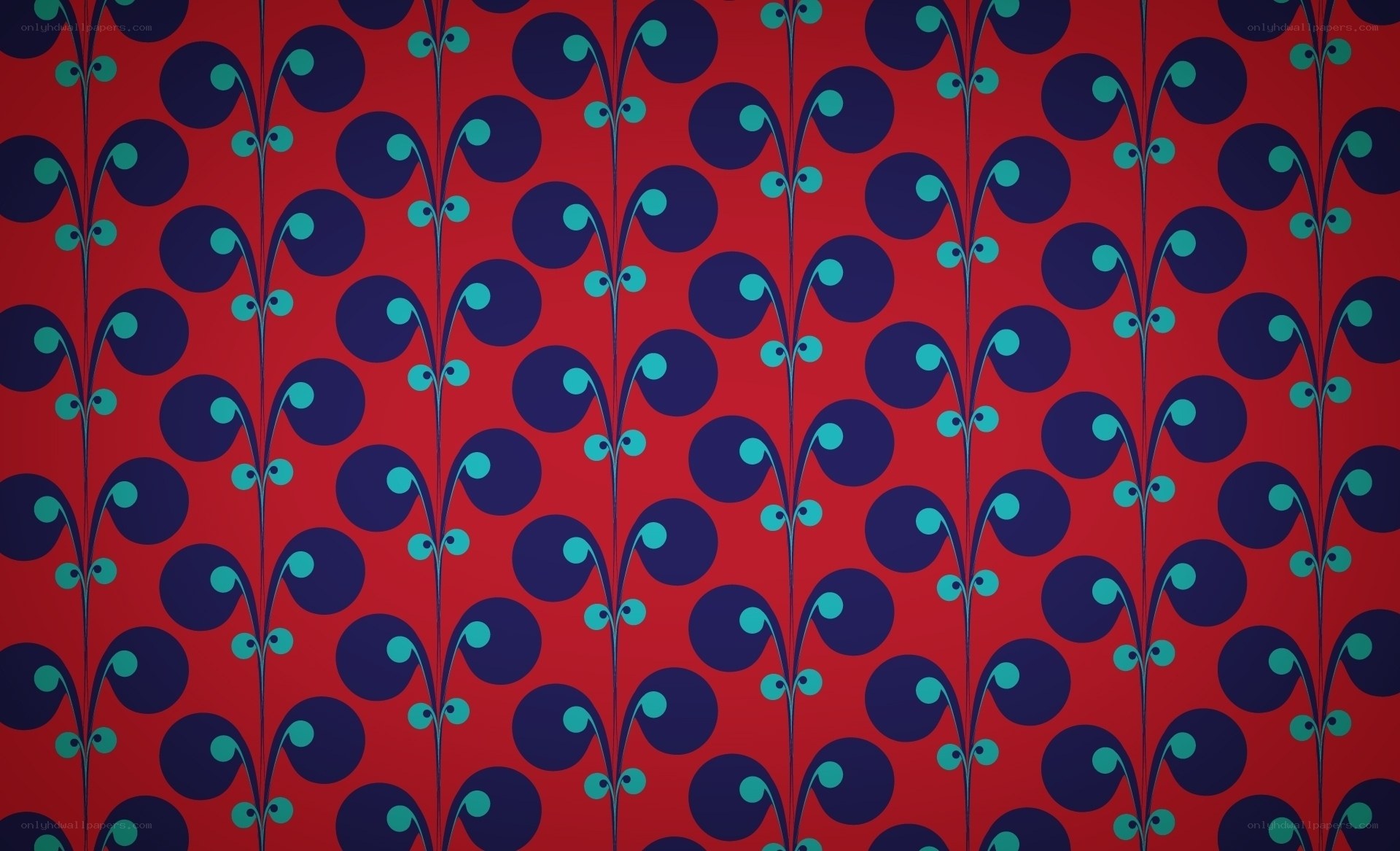 red floral pattern design