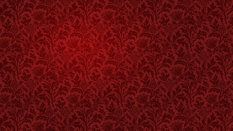 Red Floral Pattern — Ornate, Illustration, Flowers
