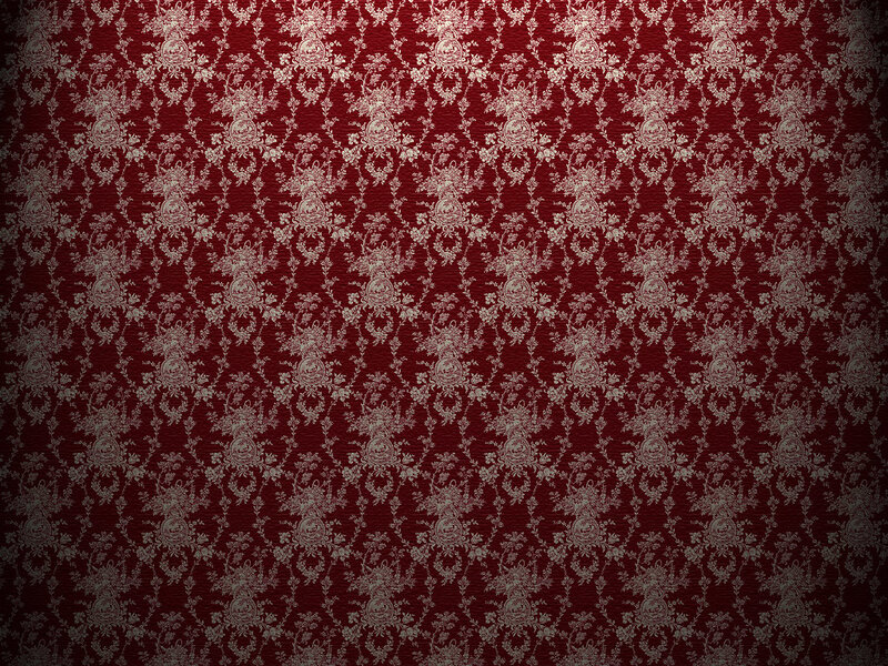 red floral wallpaper pattern