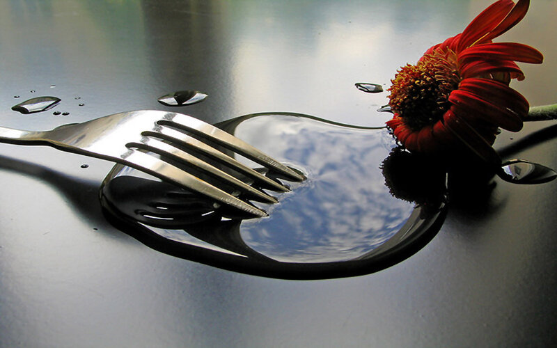 Red Flower and Fork