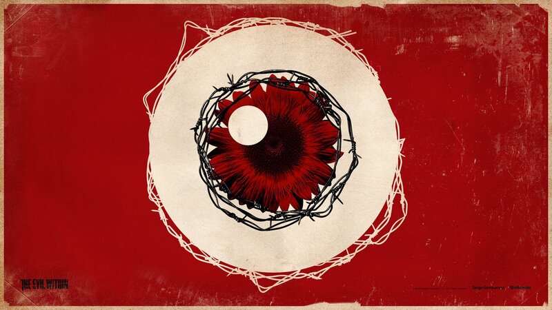 Red Flower Eye
