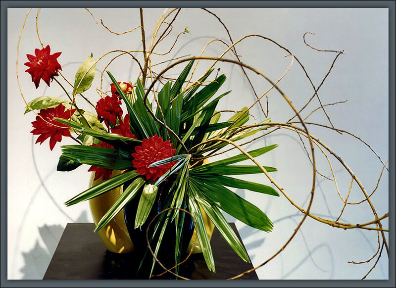Red Flowers in Vase