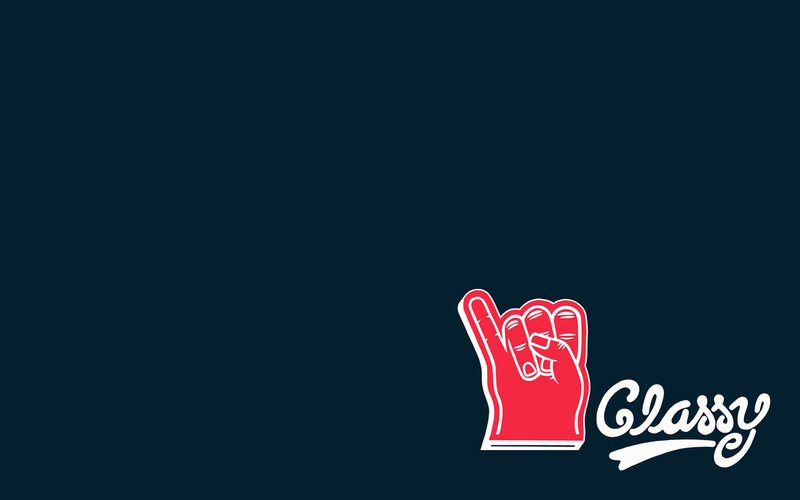 red foam hand logo