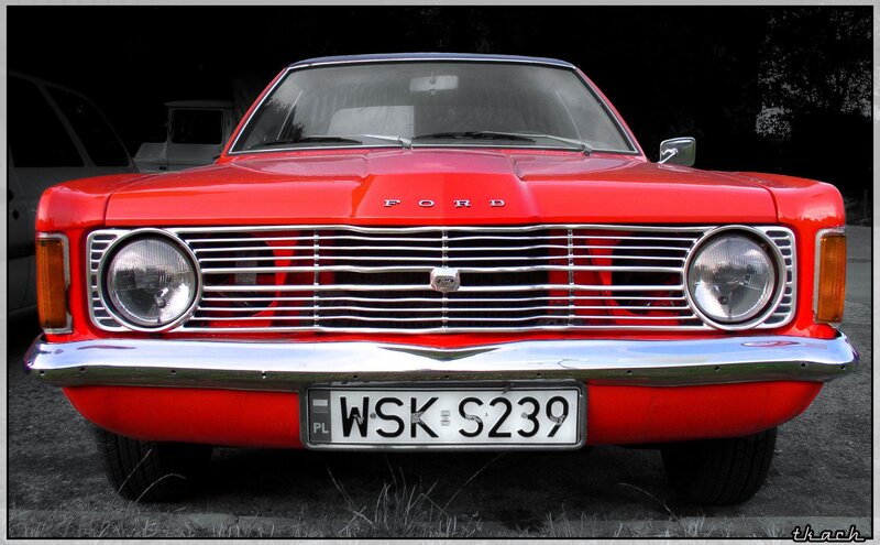Red Ford Car