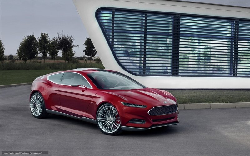 Red Ford Concept Car