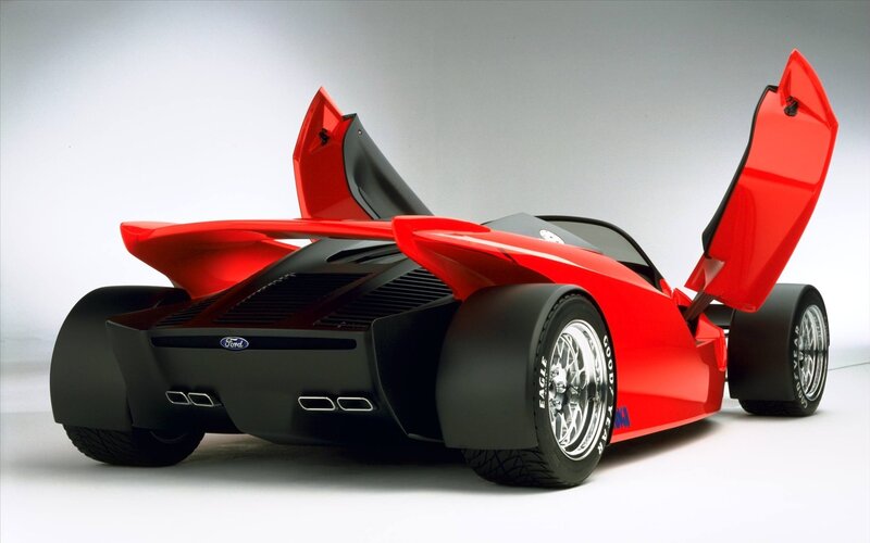 Red Ford concept car