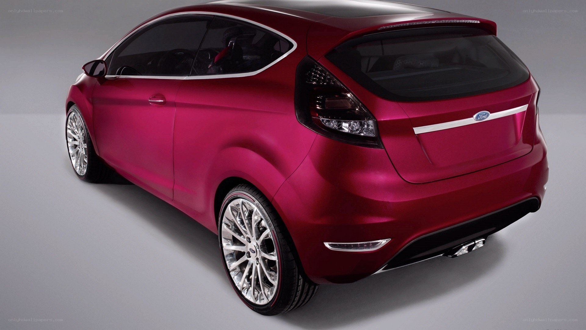 red ford concept car