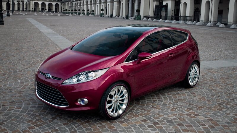 Red Ford Concept Car