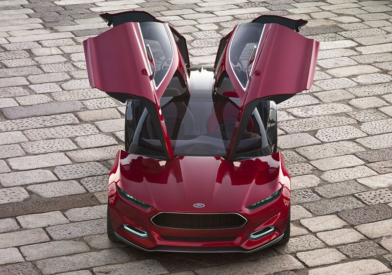 Red Ford concept car