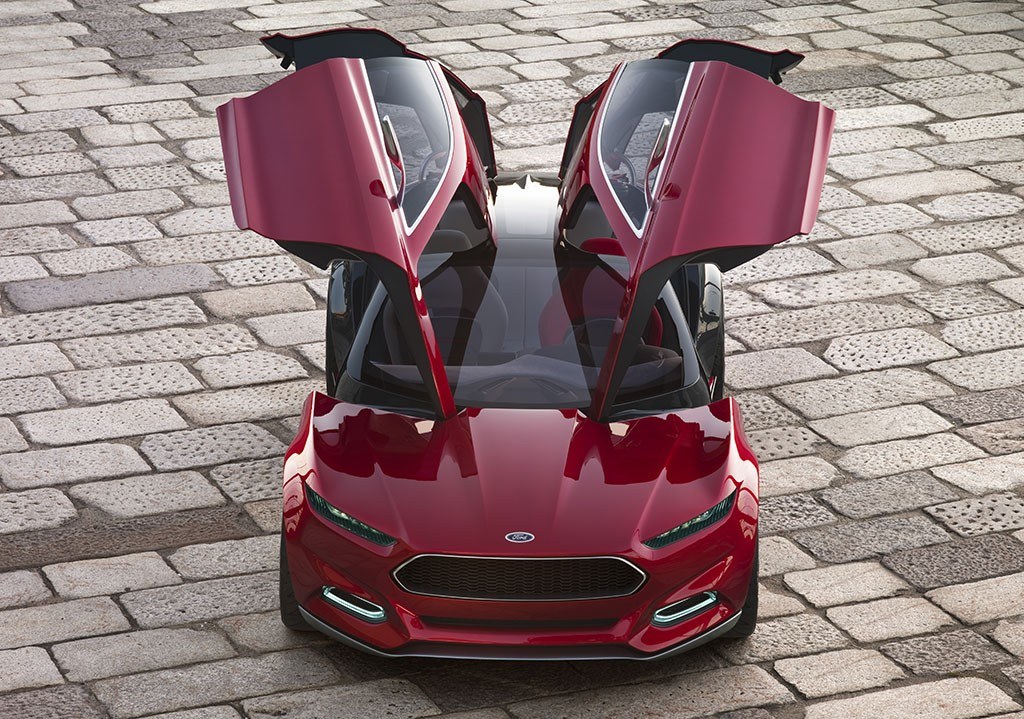 Red Ford concept car