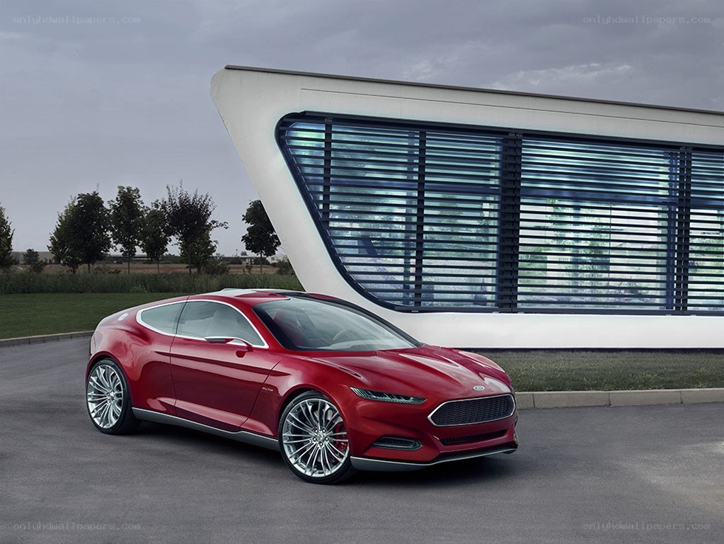 Red Ford Concept Car