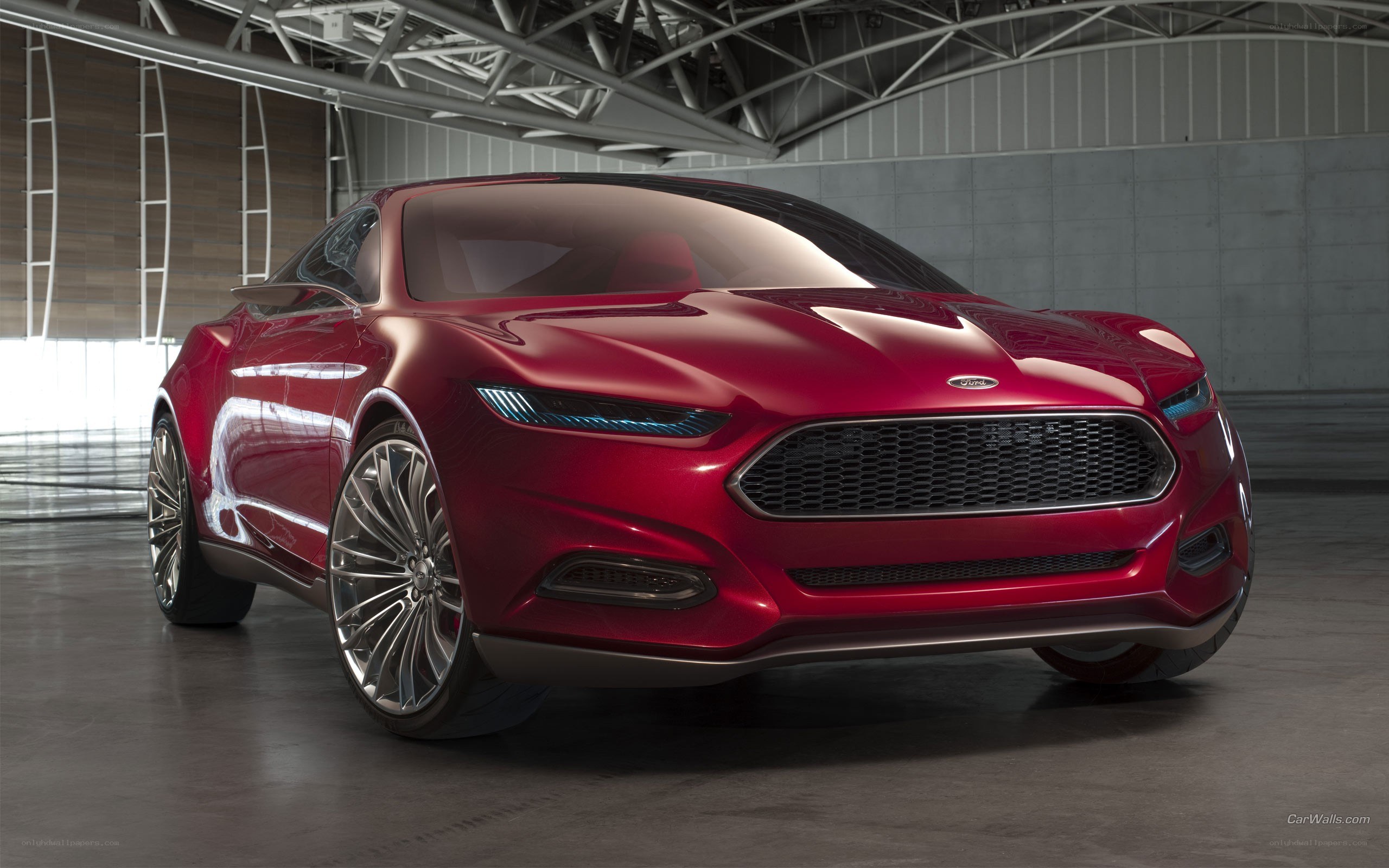 Red Ford Concept Car