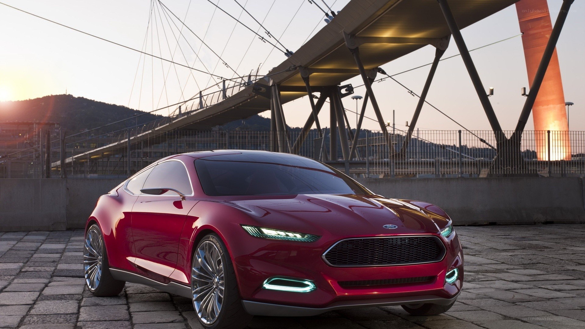 Red Ford concept car
