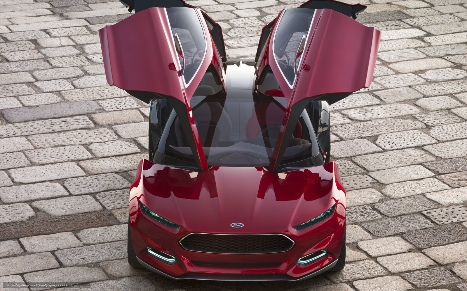 Red Ford Concept Car