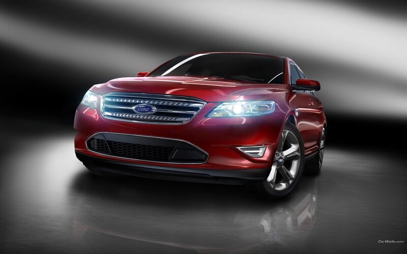 Red Ford Concept Car — Dramatic