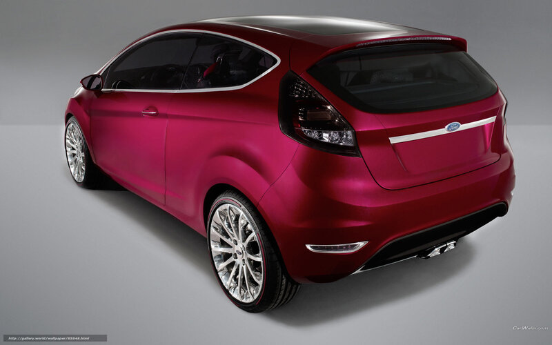 Red Ford Concept Car