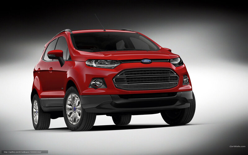 Red Ford EcoSport — Dramatic, 3d Render