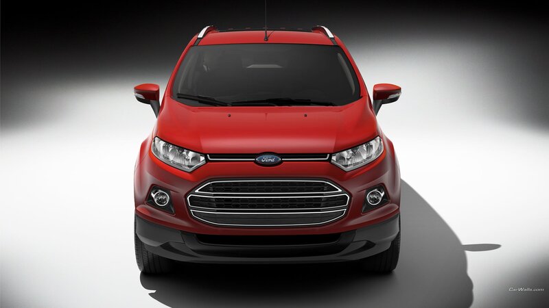 Red Ford EcoSport — Dramatic, Photograph