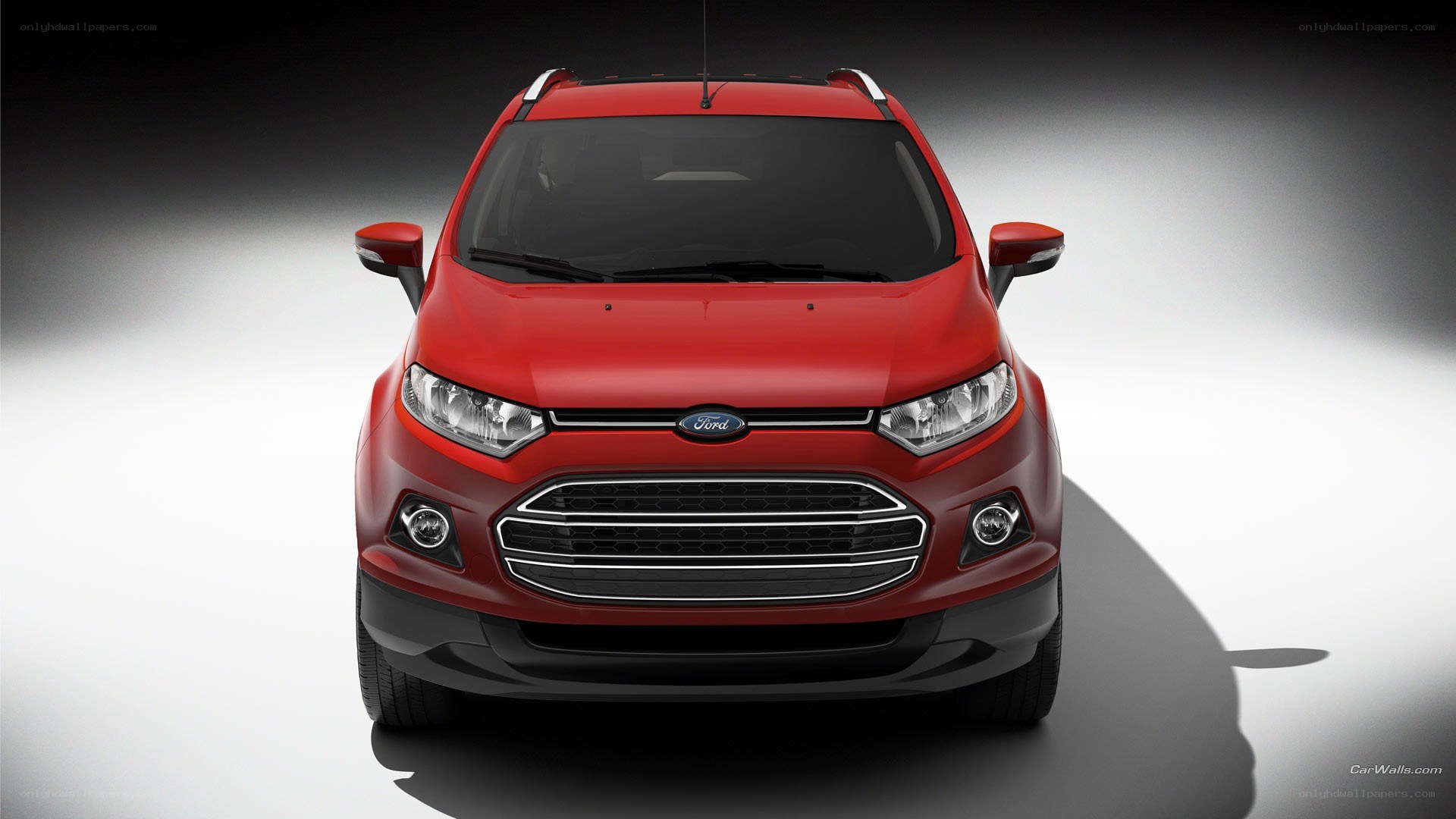 red ford ecoSport front view