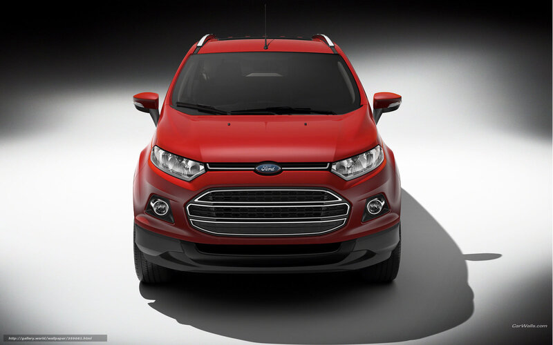 Red Ford EcoSport front view