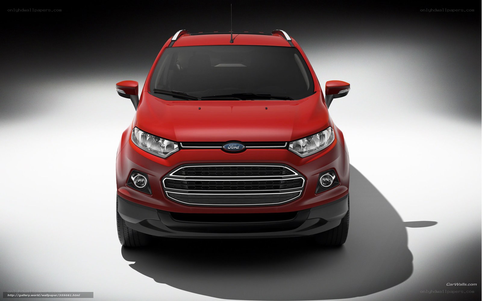 Red Ford EcoSport front view