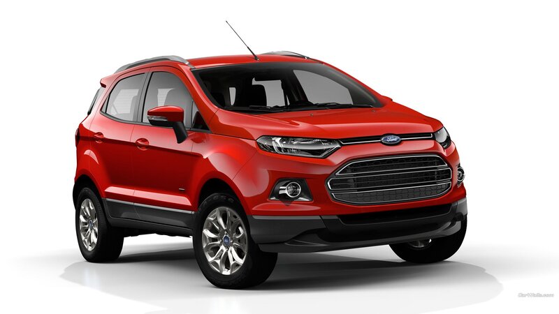 Red Ford EcoSport — Neutral, Photograph, Car