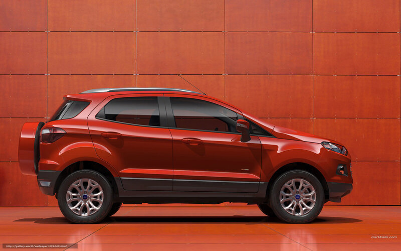 Red Ford EcoSport — Orange