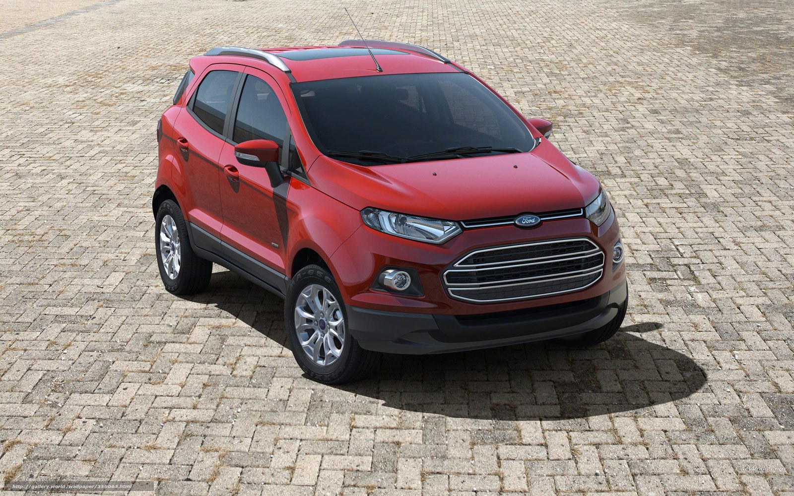 Red Ford EcoSport SUV