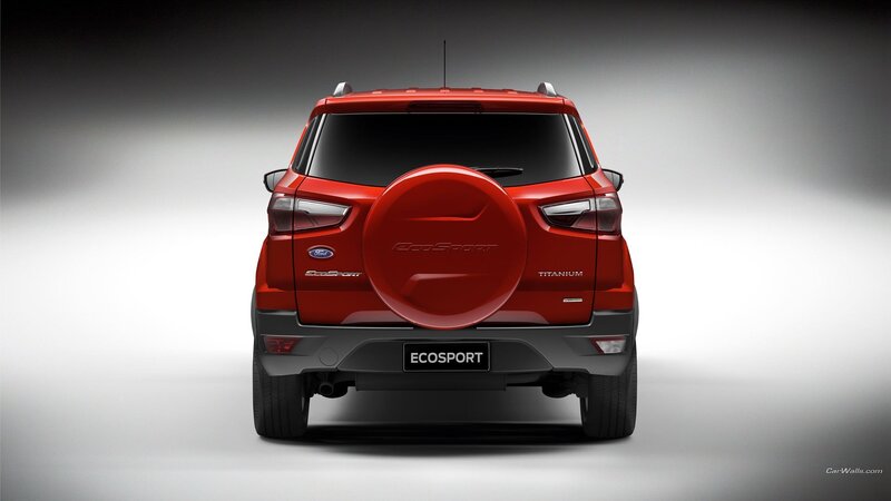 Red Ford Ecospot — Dramatic, Photograph, Car