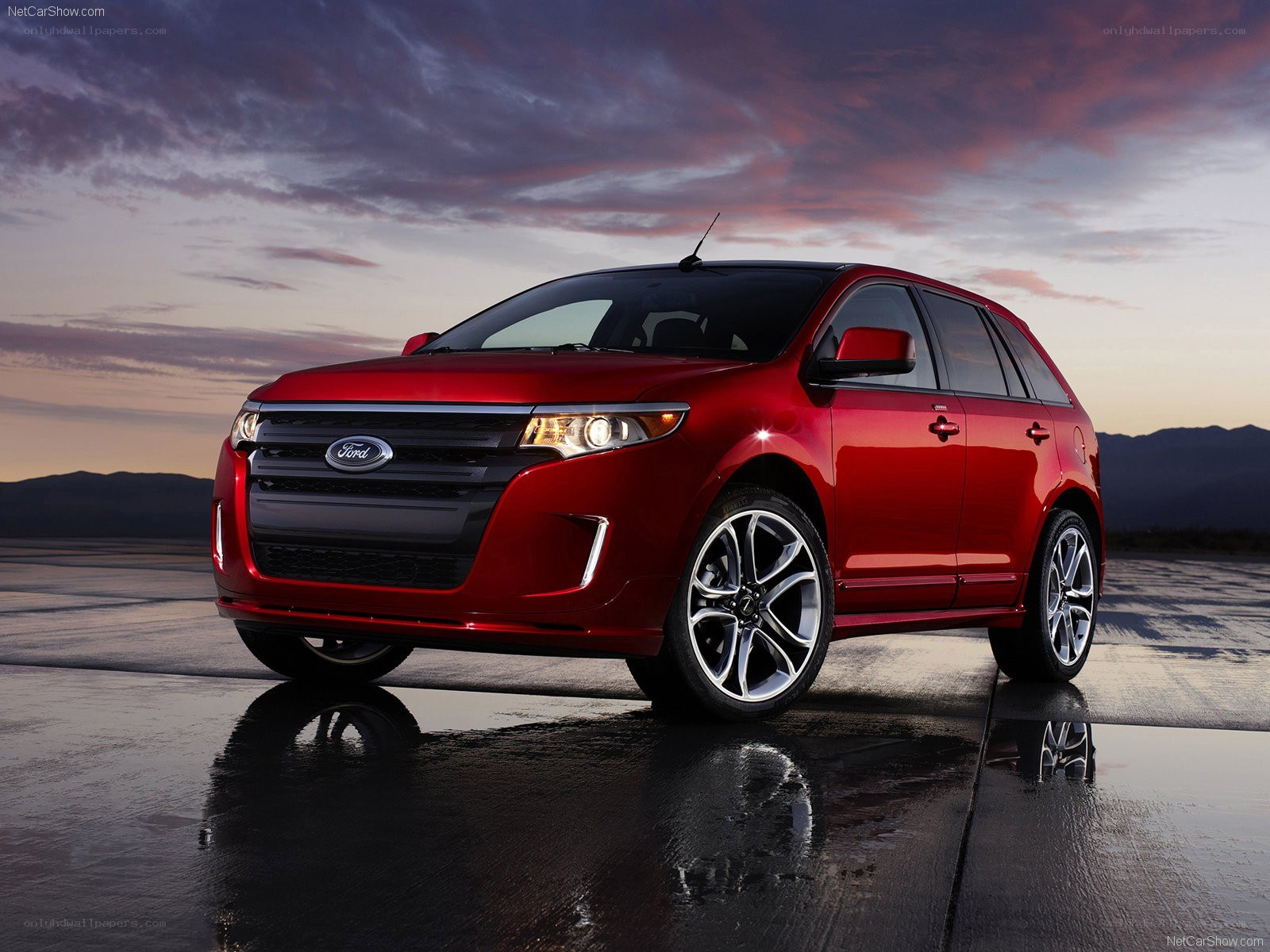 Red Ford Edge SUV