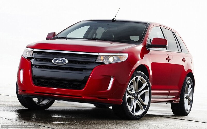 Red Ford Edge SUV