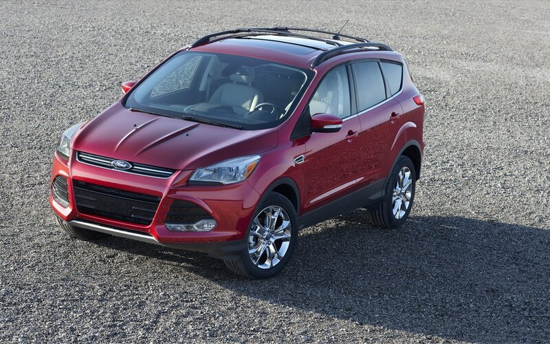 Red Ford Escape SUV