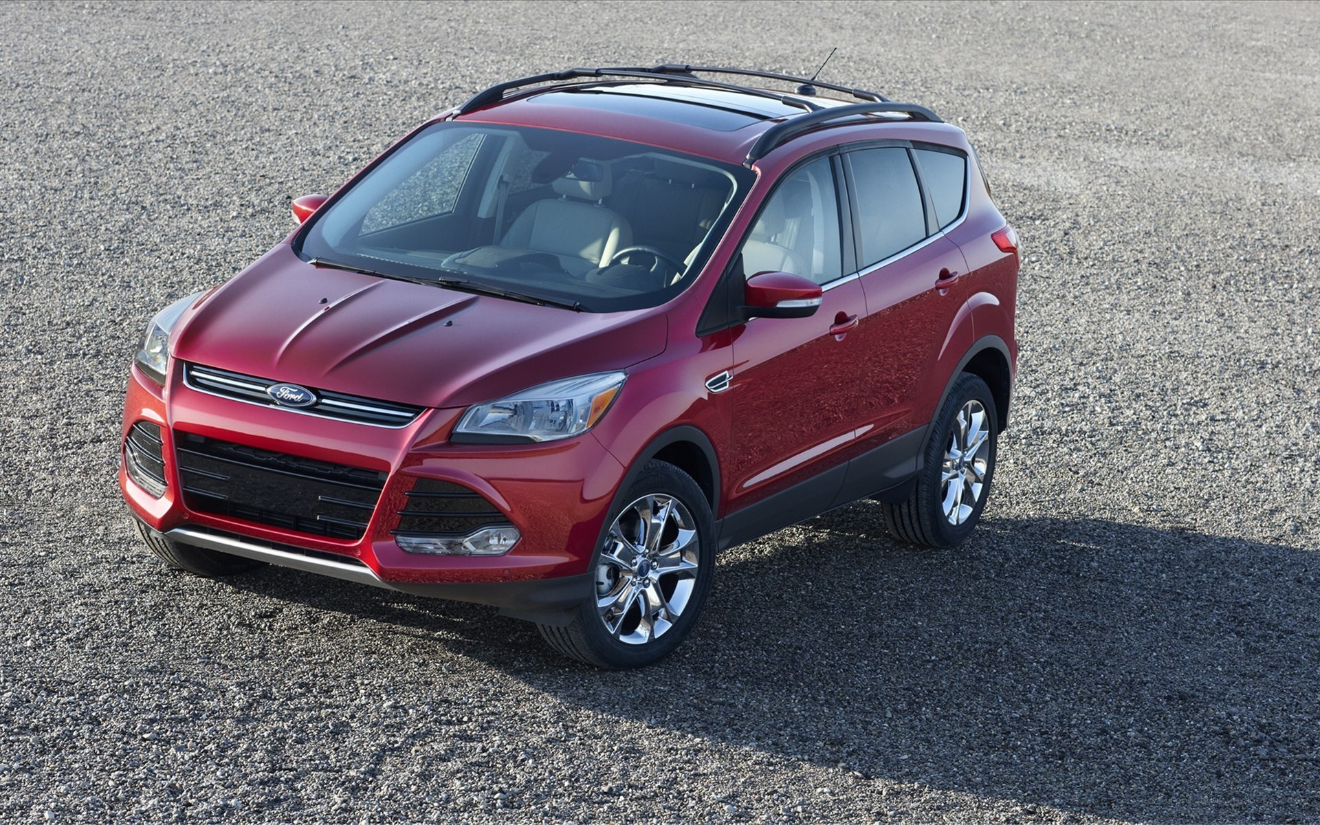 Red Ford Escape SUV
