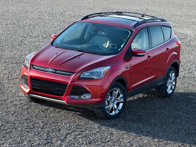 Red Ford Escape Suv — Neutral, Afternoon
