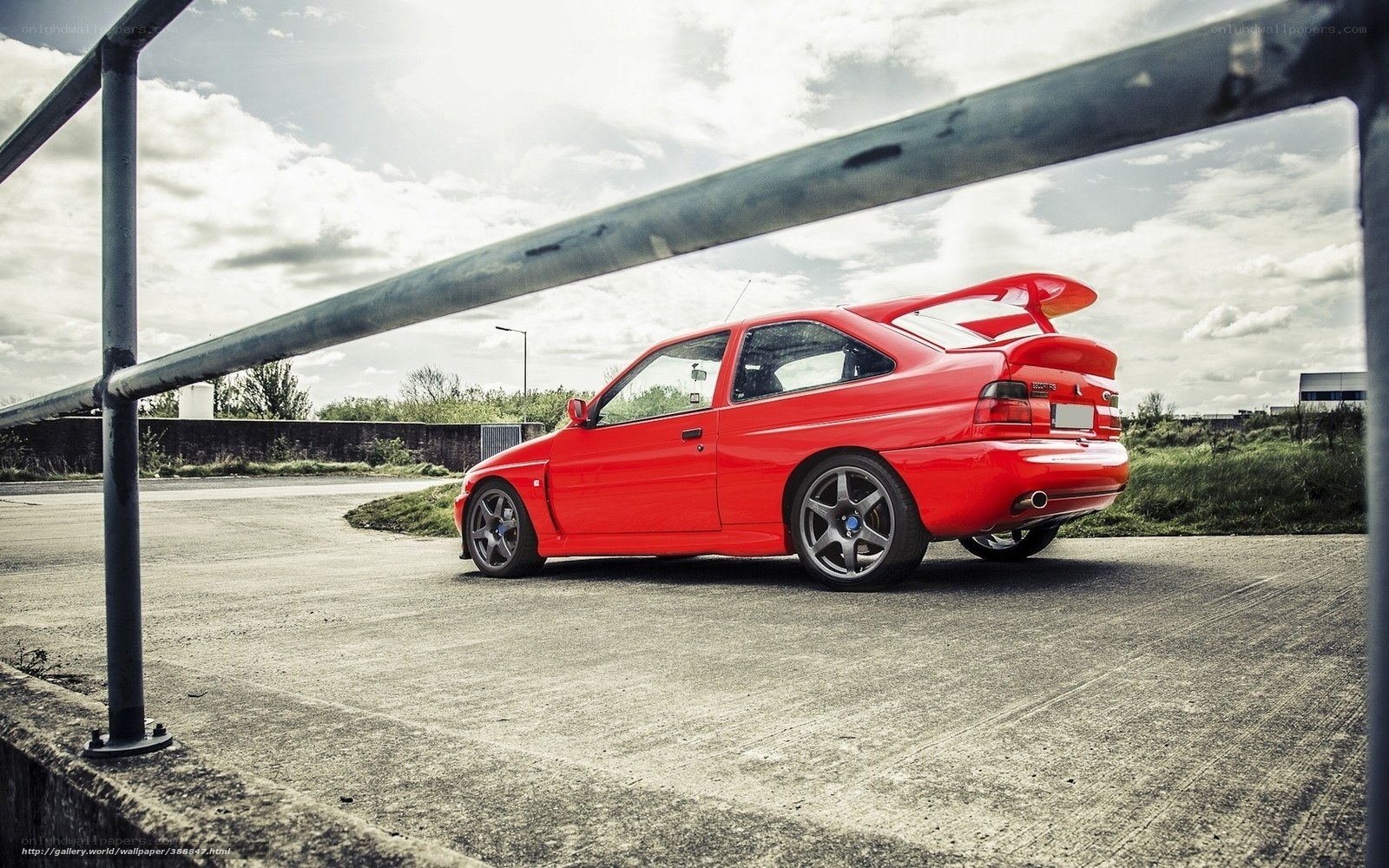 Red Ford Escort RS Cosworth