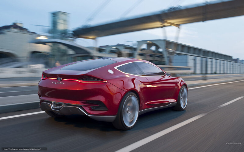 Red Ford EV-15 concept car