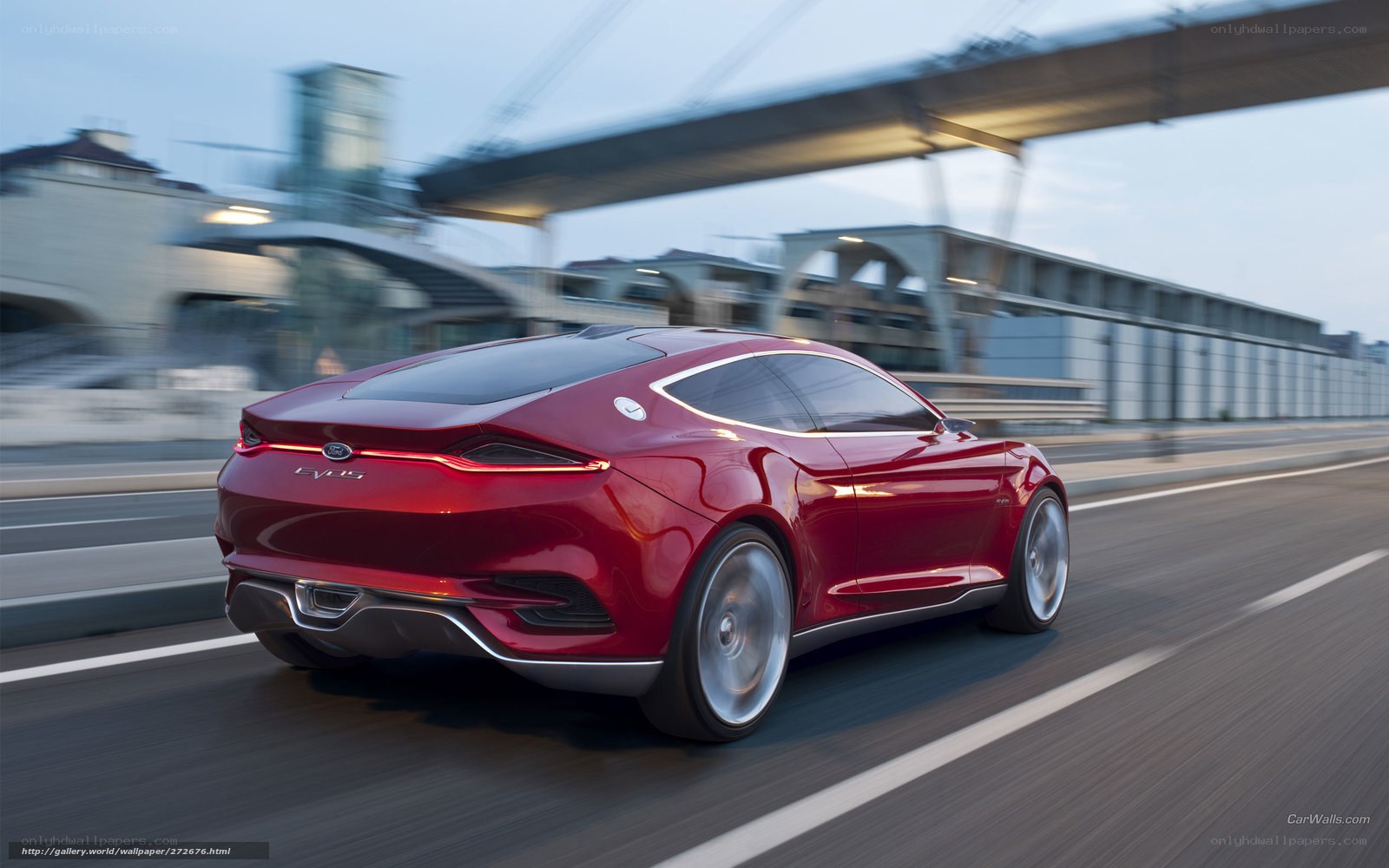 Red Ford EV-15 concept car