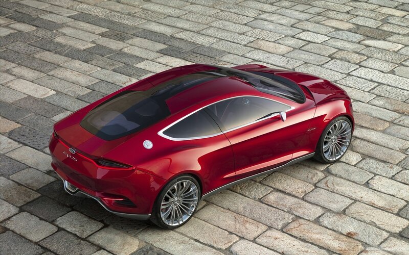 Red Ford Evos concept car