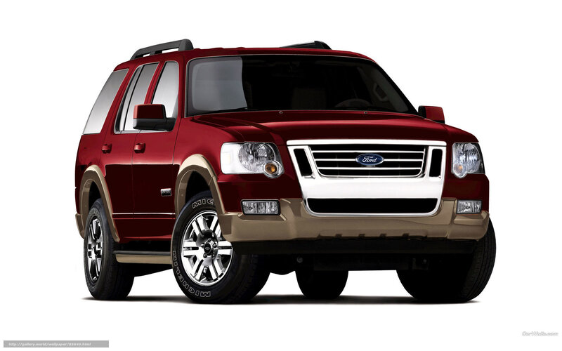 Red Ford Explorer SUV