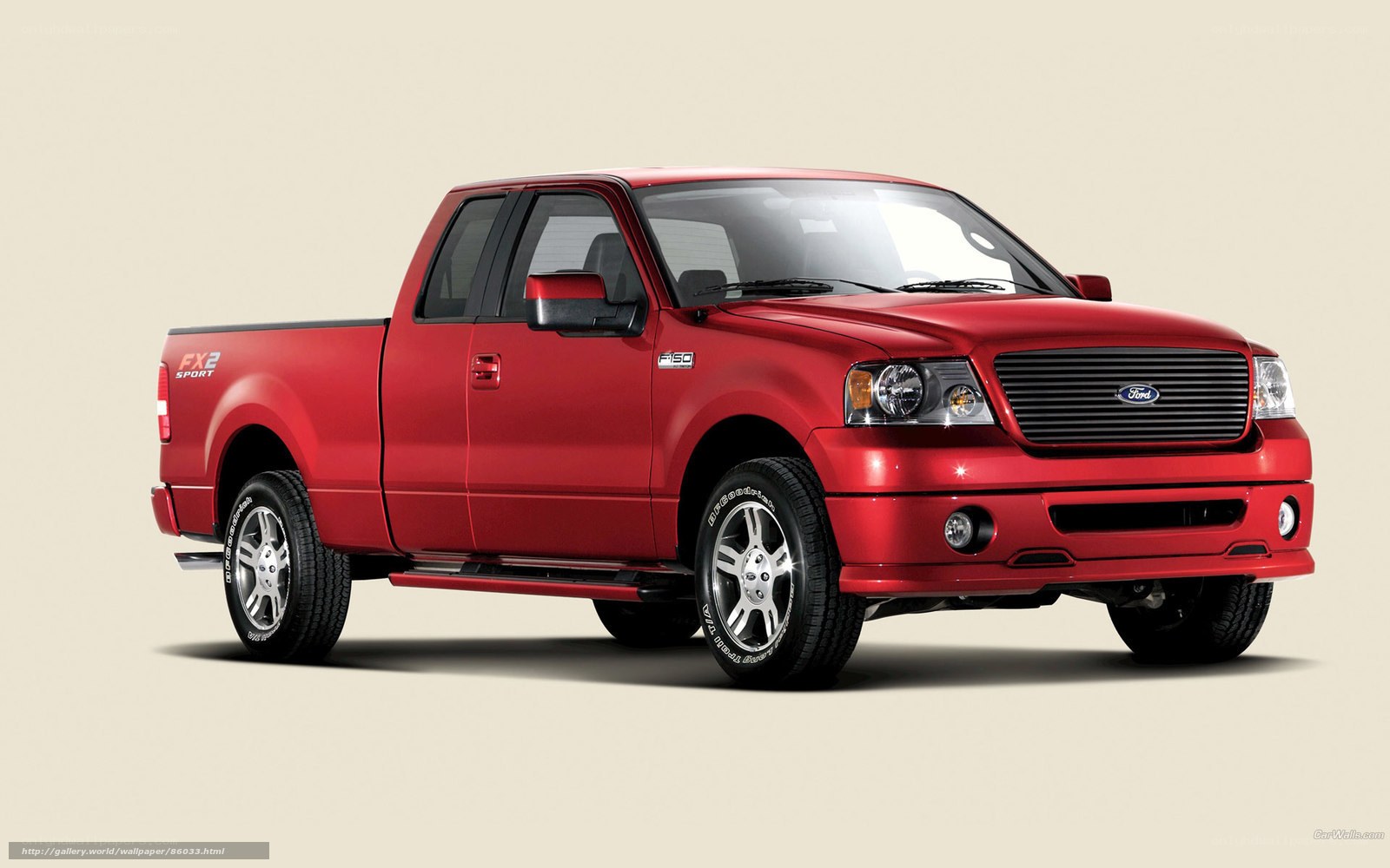 Red Ford F-150 FX2 Sport