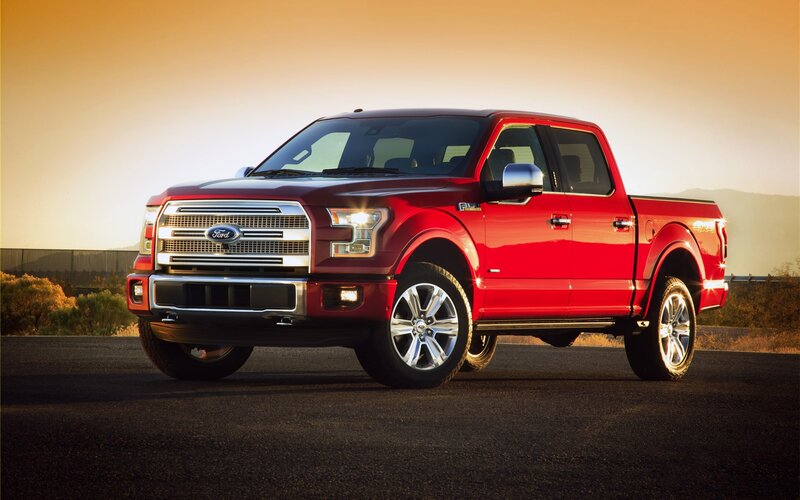Red Ford F-150 Truck