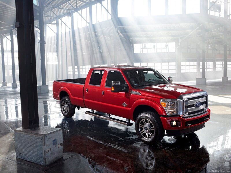 Red Ford F-250 Super Duty