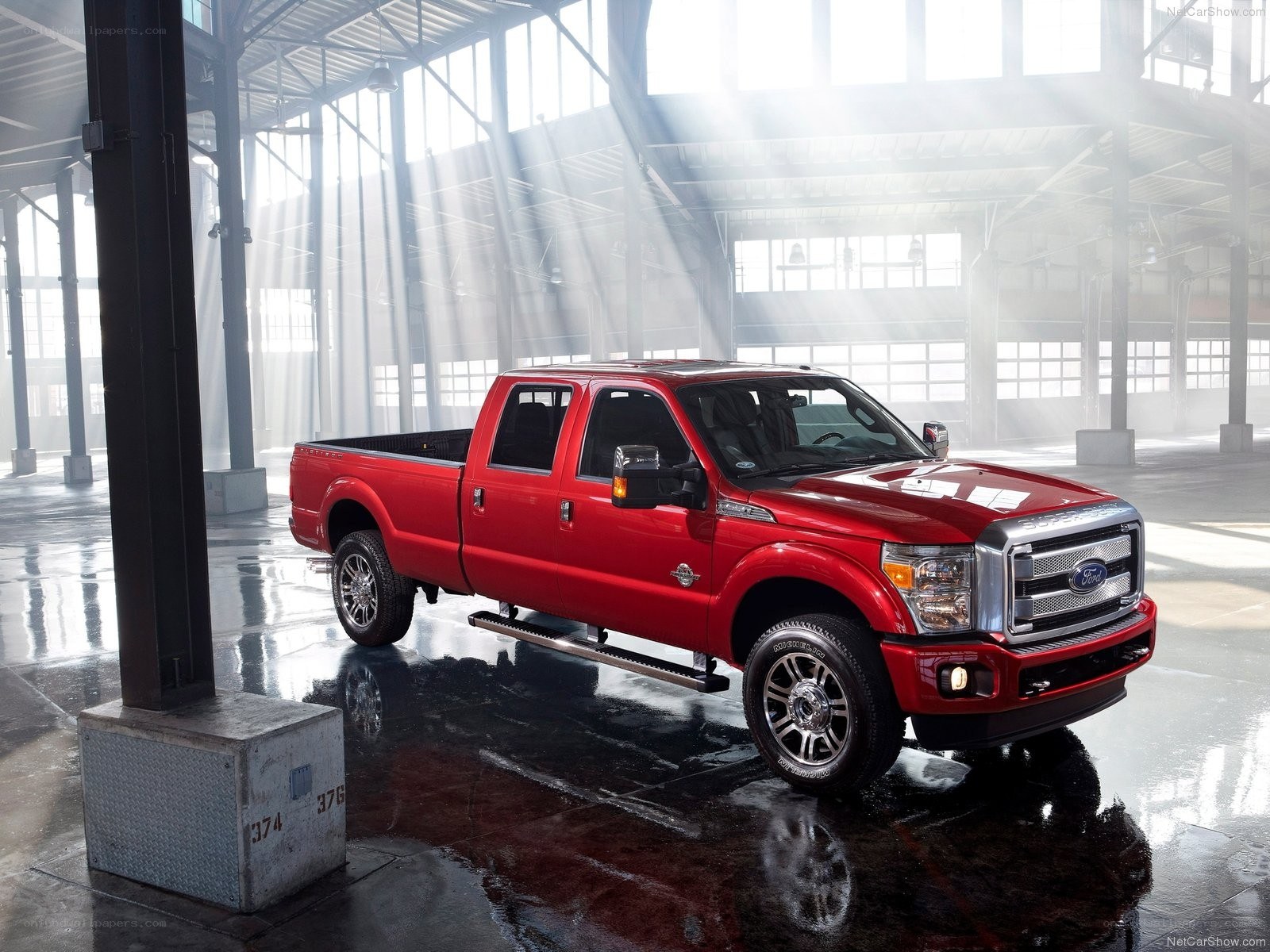 Red Ford F-250 Super Duty