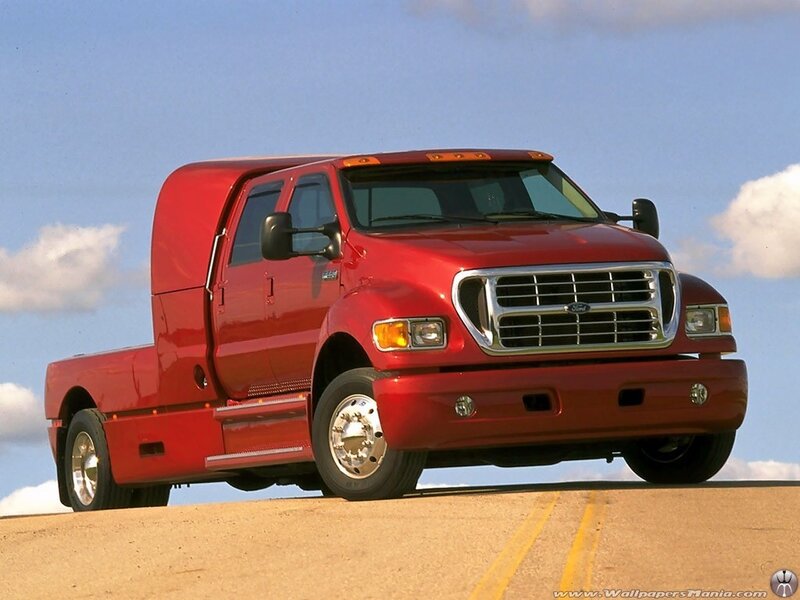 Red Ford F-650 Truck