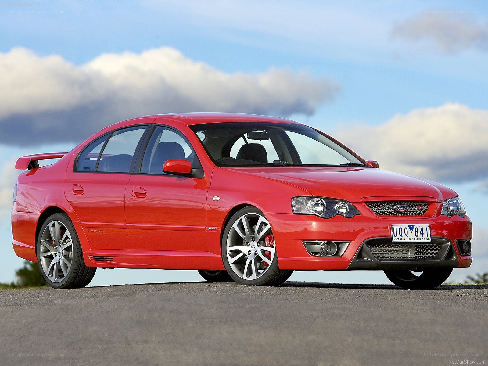Red Ford Falcon GT sedan