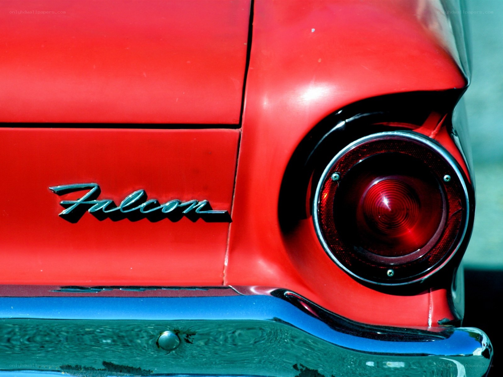 Red Ford Falcon tail light