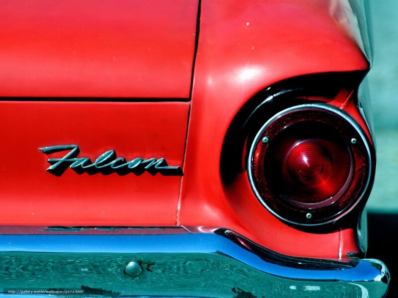 Red Ford Falcon tail light