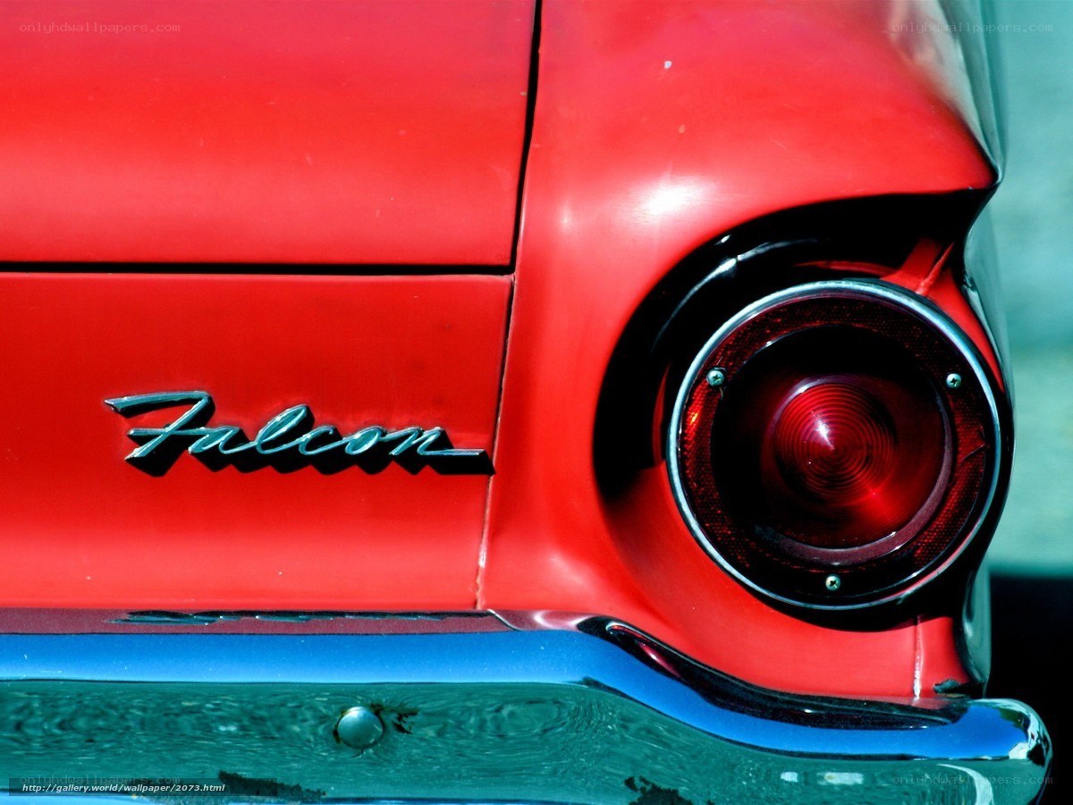 Red Ford Falcon tail light