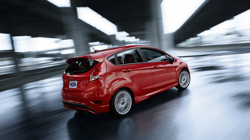 Red Ford Fiesta Car — Dynamic